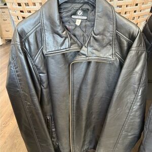 Black Quilted Leather Jacket